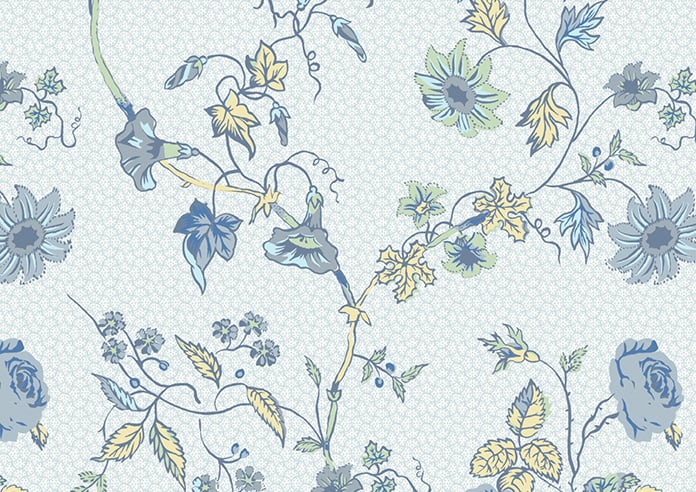 Laura Ashley Rambling Rector, Blue Sky - Twist&Fit Roller Blind - Image 6